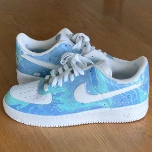 Custom-printed Nike Air Force 1, Never Worn